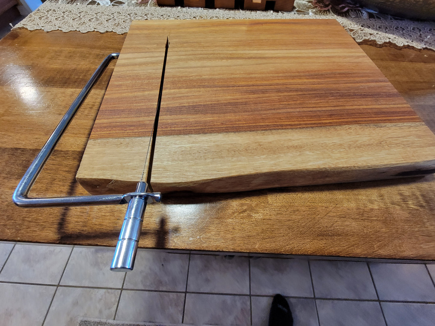 Skyline Canary Wood Cheese Cutter