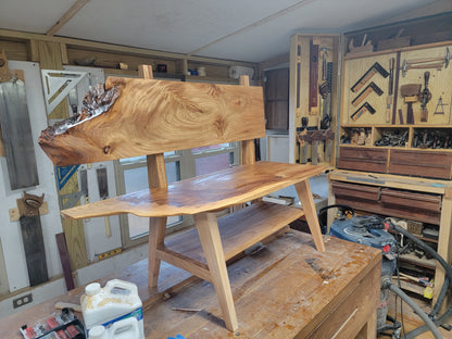Elm Live edge Bench