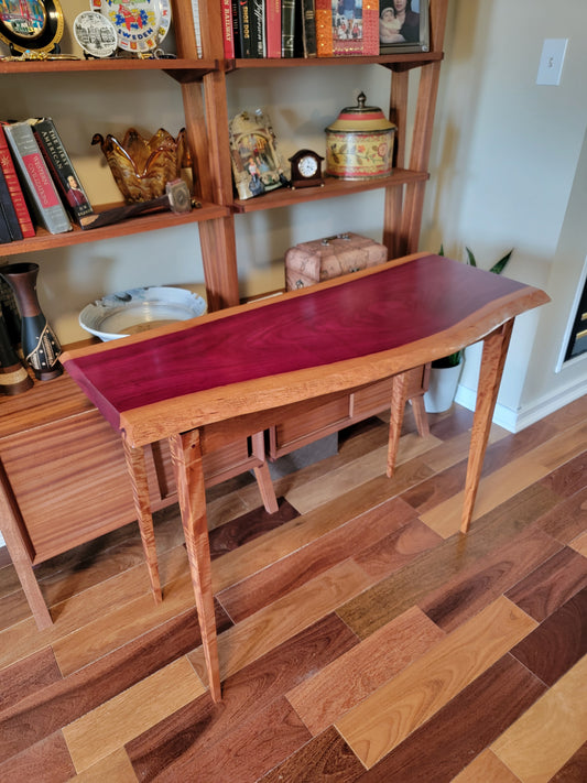Purpleheart Foyer Table - Made to order