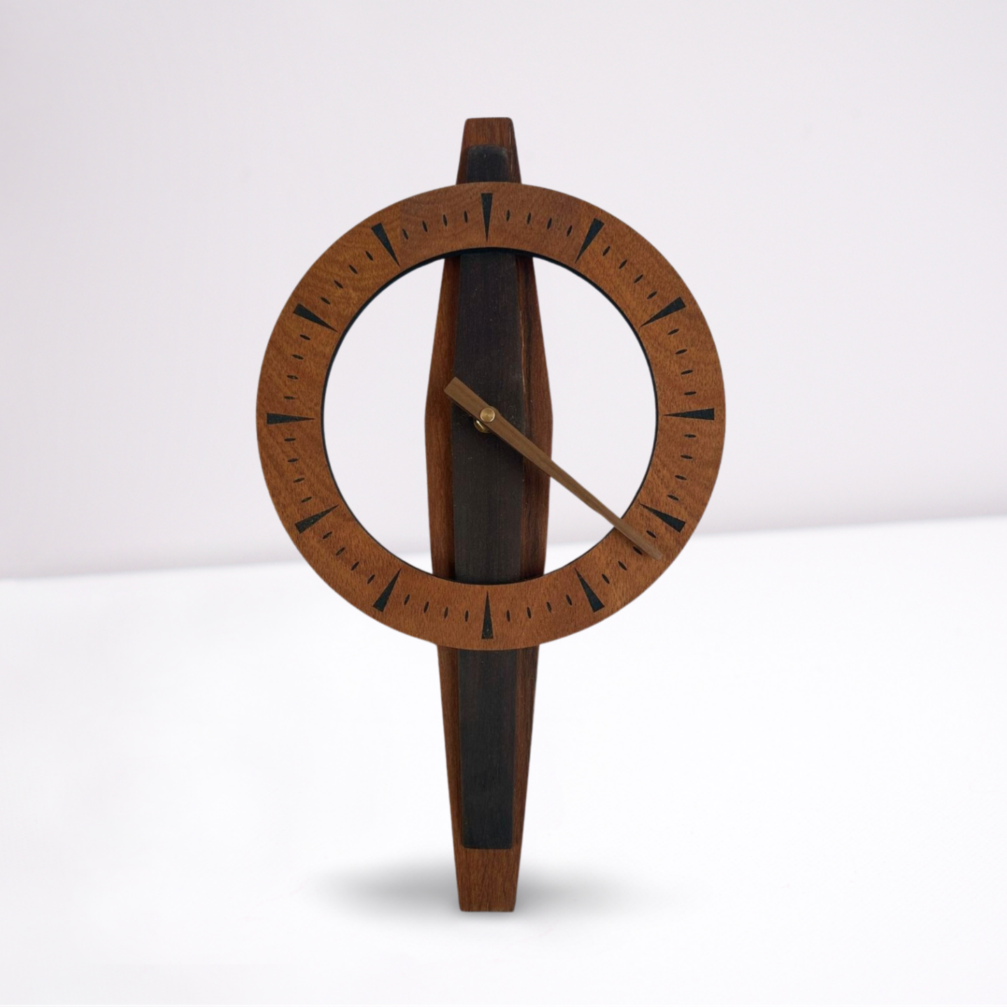 Walnut Wedge Clock - Made to order