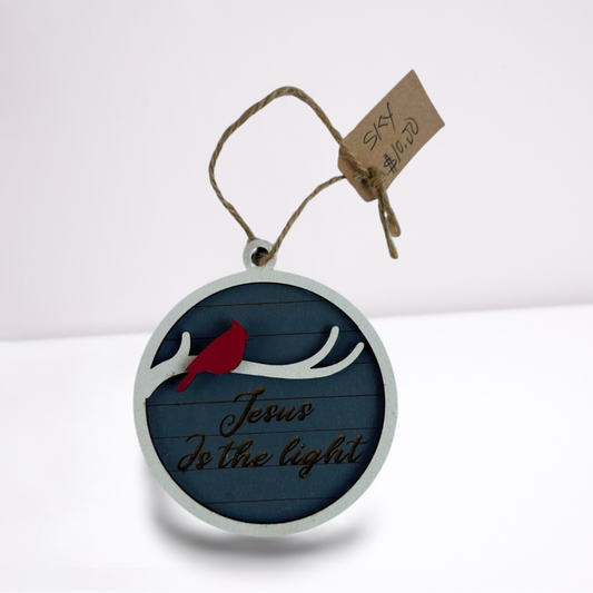Jesus Is the Light Ornament