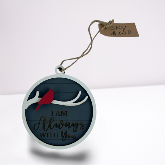I Am Always With You Cardinal Ornament