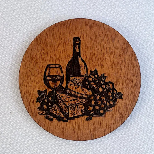 Wine & Cheese Coaster Set